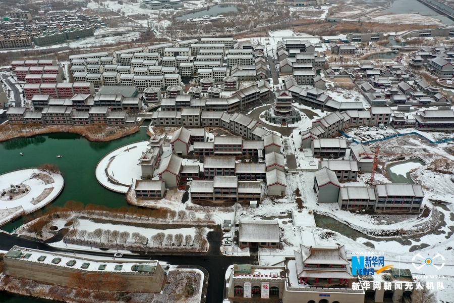 【"飞阅"中国】春雪润古城