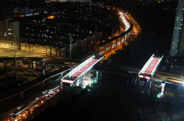 【“飞阅”中国】横跨铁路枢纽 沈阳大桥完成转体