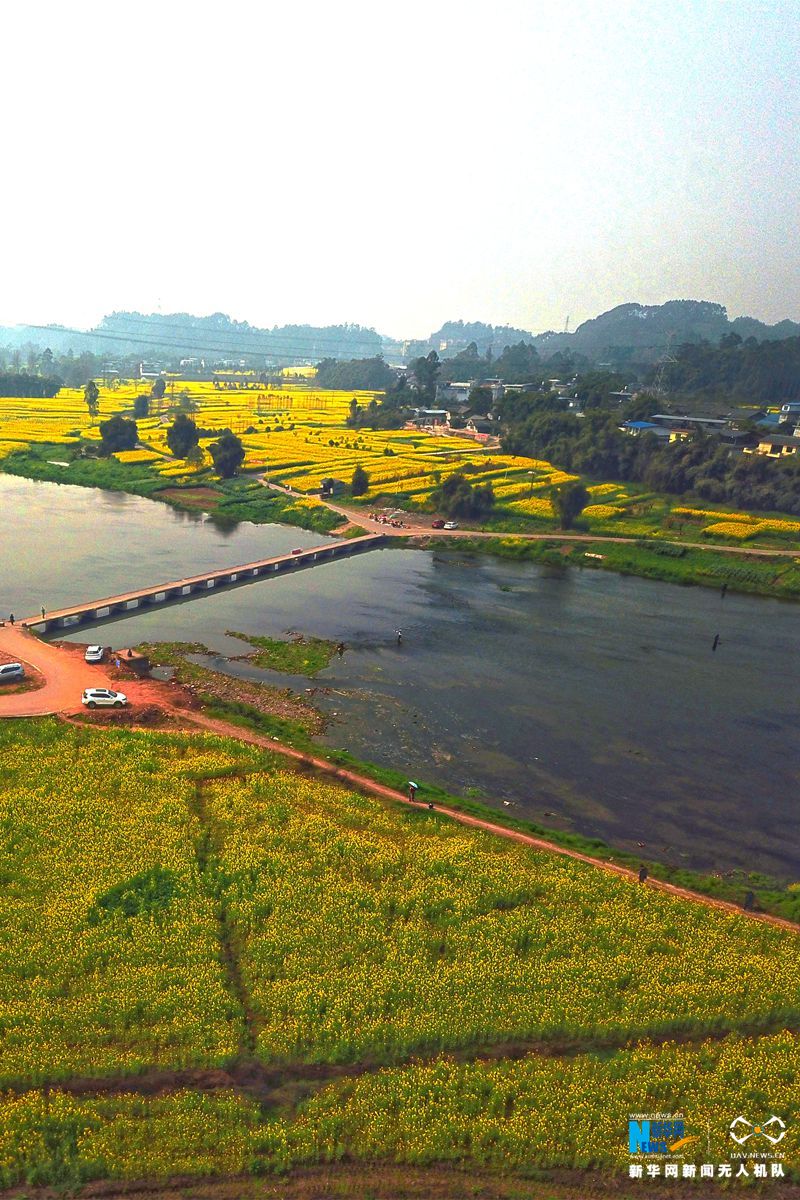 【"飞阅"中国】峨眉河畔春意盎然
